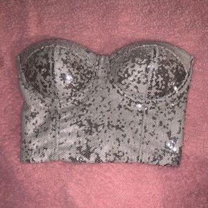 gold bustier